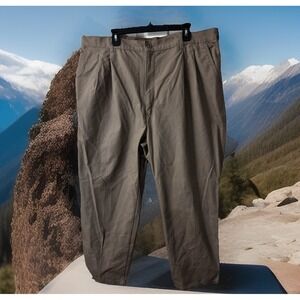 Vintage Britannia 2 Pleated  Dress Pants Mens 46x29 100% Cotton Grunge Comfy EUC